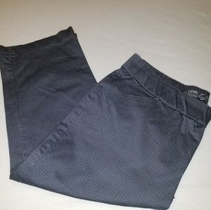 Gray and black Lee Capris